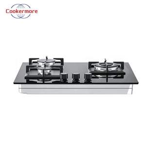 Table <span class=keywords><strong>de</strong></span> <span class=keywords><strong>cuisson</strong></span> à <span class=keywords><strong>gaz</strong></span> encastrable double foyer, surface en verre, allumage électronique, protection anti-extinction <span class=keywords><strong>de</strong></span> flamme, <span class=keywords><strong>gaz</strong></span> naturel/<span class=keywords><strong>propane</strong></span>, noir - Product Image 2