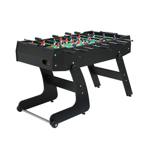 Table de baby-<span class=keywords><strong>foot</strong></span> pliable de 4 pieds avec roues, table de jeu de football amovible et pliable, table de baby-<span class=keywords><strong>foot</strong></span> peu encombrante pour la maison/le <span class=keywords><strong>club</strong></span> - Product Image 1