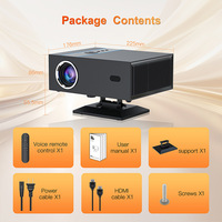 Proyector Portátil Inteligente para Exteriores X6, 1080P Full HD, Compatible con 320ANSI, WiFi, BT, Cine en Casa