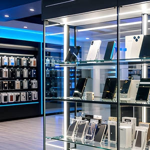 Vitrina de Exhibición para Teléfonos Celulares con Iluminación LED, para Tiendas de Telefonía Móvil - Product Image 4