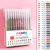 Stylos gel scintillants colorés GF, mignons, changeant de couleur, étoiles brillantes, pour dessin, journal, bricolage, écriture artistique, fournitures de papeterie