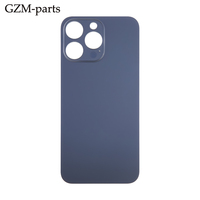 Pour iPhone 15 Pro verre de couverture arrière avec grande barre de trou conception boîtier de batterie remplacement de verre arrière pour iPhone 15 Pro