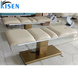 Table de massage électrique de luxe Kisen Factory pour salon de beauté et spa, avec matelas et fauteuil facial - Product Image 4