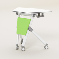 Formation de réunion de bureau Combinaison de bureau pliable dans une table ronde Formation de conférence Tables pliables