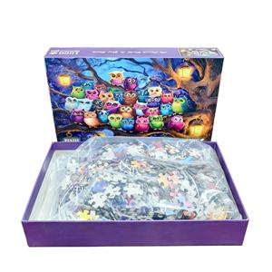 Puzzle Personalizzati in Carta Grigia da 1000 Pezzi, Gioco Educativo Fai-da-Te, Antistress per Adulti, Angoli Quadrati, Logo Personalizzato - Product Image 5