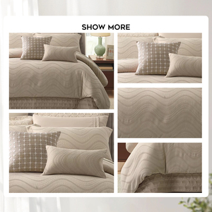 Luxury Vintage Bedding <strong>Set</strong> 8Pcs <strong>Comforter</strong> Includes <strong>King</strong> Super <strong>King</strong> <strong>Sizes</strong> Solid Color Quilts Woven Polyester PVC Atmospheric Home - Product Image 2