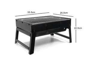 Parrilla de barbacoa de butano de <span class=keywords><strong>propano</strong></span> automática de metal de pie Zenewood para uso interior/exterior con cepillo plegable y bandeja con carrito - Product Image 2