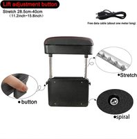 Boîte de rangement de Console d'accoudoir réglable en hauteur de haute qualité, coude d'accoudoir de voiture, chargement sans fil, 2 pièces pour Renault Kangoo