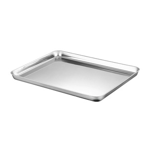 304 Stainless Steel <b>Square</b> Baking Pan Flat Bottom Commercial Grade Dishwasher Safe For Hotel Food And Household Use - Product Image 2