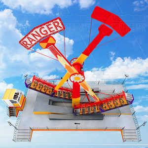 Atracción de Feria Personalizada, Remolque Portátil <span class=keywords><strong>Kamikaze</strong></span> Rides, Popular Atracción Giratoria de Doble Brazo Ranger Skymaster - Product Image 3
