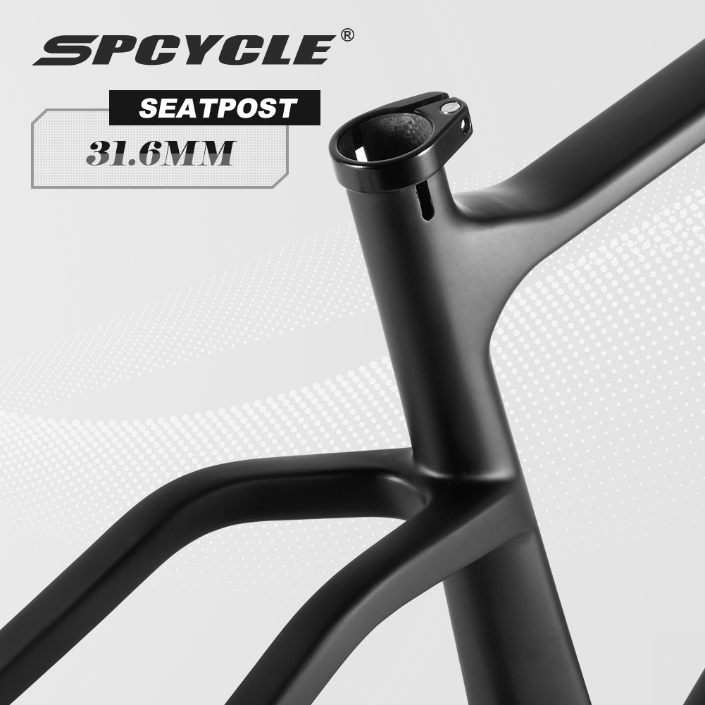 spcycle新しいmtbカーボンフレーム148 * 12mmはseatpostが付いている29