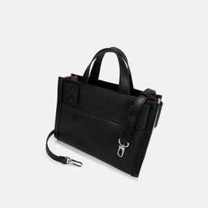 Bolso de mano de cuero genuino para mujer, bolsa de mano de alta calidad, bandolera de hombro, proveedor de fabricación China - Product Image 3