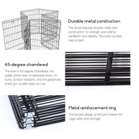 Fabricant vente en gros de clôture mobile pour animaux de compagnie, clôture pour chat et chien, Cage métallique antirouille, clôture pour chien d'extérieur