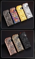 Briquet à gaz à double flamme en métal 3D en relief Dragon Crocodile 2025, briquet à jet coupe-vent, conversion à flamme ouverte, cadeau pour homme