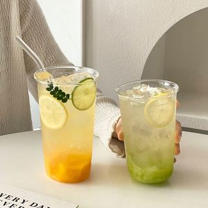 Tasse à café en verre sans anse ni couvercle, moderne, simple, résistante aux hautes températures, à simple paroi, pour boissons froides et thés aux fruits - Product Image 3