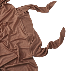 Malasia logotipo personalizado mujer largo elástico poliéster Hijab patrón sólido musulmán turbante Jersey turbantes chal bufanda - Product Image 5