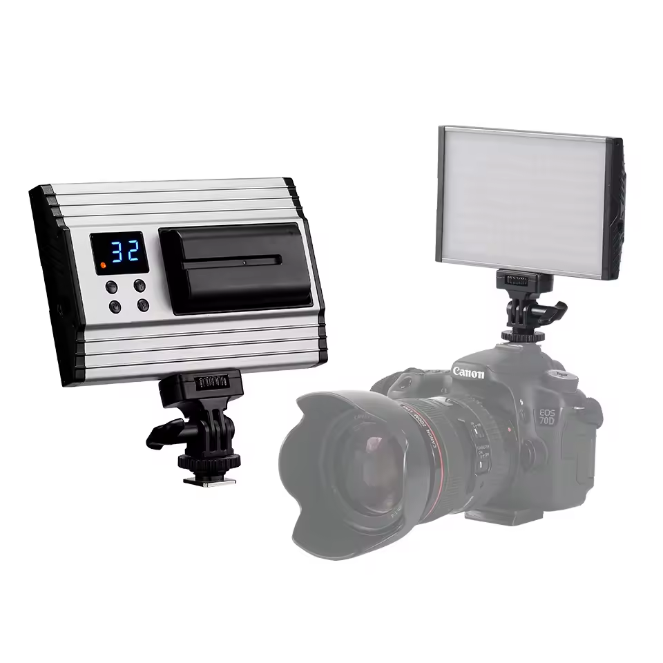 Tolifo Bi Color Led Camera Video Light DC Power Supply Mini Panel Digital  Video Studio Lighting Photography PT-15B PRO