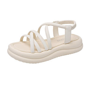 Sandalias de verano de una sola tira de seda satinada, sandalias de tacón alto estilo europeo, elegantes y modernas sandalias de tacón grueso para mujer - Product Image 6