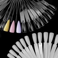 OEM ODM, outil de présentation professionnel de faux ongles blanc à couverture complète, vernis à ongles en gel artificiel transparent pour la nature, conception de doigts de manucure