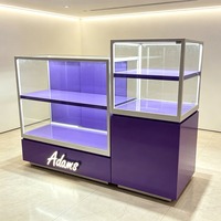 Vitrines en verre illuminées sur mesure pour les magasins de détail, comptoirs d'exposition pour montres, lunettes de soleil et bijoux