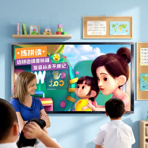 65/75/85 Inch Interactive Teaching All-in-One Panel, Touch Screen Digital Whiteboard Conference Flat Panel with Wireless Screen - Product Image 1