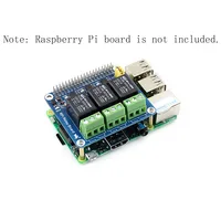 Modul Ekspansi Relay 3 Saluran 5V untuk Proyek RasPi RPI Raspberry Pi 0 Zero 2 W 3 Model B 4 5, Perisai Breakout GPIO
