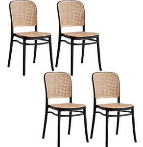Antique Rattan <strong>Dining</strong> Chairs Breathable Home Picnic <strong>Stools</strong> Commercial Outdoor <strong>Tables</strong> and Chairs Made of Plastic - Product Image 2