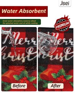 Decoración navideña, alfombras y alfombrillas de cocina antideslizantes, lavables a máquina, resistentes a la suciedad, cocina, comodidad, alfombrilla de pie - Product Image 4