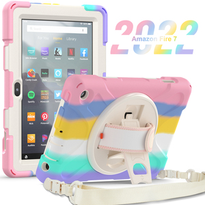 Étui pour enfants pour Kindle Fire HD 7 <span class=keywords><strong>2022</strong></span>, résistant aux chocs, personnalisable, étui pour tablette pour enfants de 7 pouces - Product Image 3