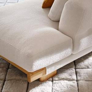 Minimalist Modern High Quality Foshan Furniture Supplier Nordic White Sherpa Boucle Corner Luxury Set CASSINA-SF-502-SENGU Couch - Product Image 5