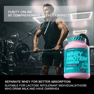 Isolat de protéines de lactosérum de bovins nourris à l'herbe en poudre, marque privée, soutien naturel à la récupération musculaire et aux électrolytes, supplément OEM ODM, saveur personnalisée - Product Image 4
