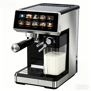<span class=keywords><strong>Cafetera</strong></span> <span class=keywords><strong>Italiana</strong></span> Portátil para Oficina, Comercial, Pequeña, Doméstica, con Tanque de Leche - Product Image 4