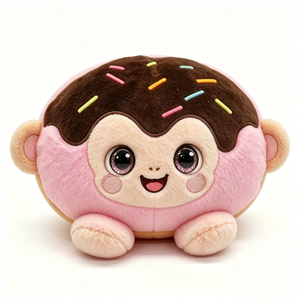 Peluche personnalisée en forme de beignet homard, animal en peluche sur le thème d'Halloween avec rembourrage en coton PP pour bébés et tout-petits - Product Image 1