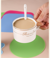 Tapis antidérapant personnalisé pour ouvre-bocal, support de préhension en silicone multi-usages, protège-mains de cuisine