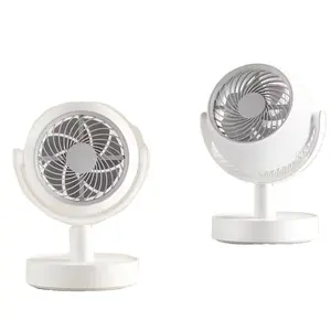 Nieuwe Ontwerp Zomer Koeling Multi-Wind Snelheid Aanpassing Oplaadbare Schuddende Usb Mini Desktop Circulatie Ventilator