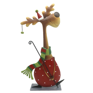 Decorazione natalizia personalizzata in metallo caldo con forma di animale felice alce e cervi per decorazioni per la casa Festive - Product Image 1
