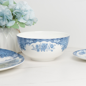 Vajilla de hueso de china, placa de cargador con borde dorado real esmaltado, juegos de cena para fiesta <span class=keywords><strong>y</strong></span> boda de shanxi, gran oferta - Product Image 4