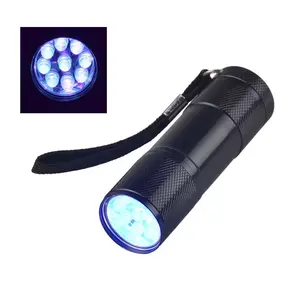 Waterproof Portable Detection Pet Scorpions Powered By 3*AAA Battery 395nm 9 LED UV Flashlight