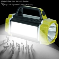 Lampe de poche multifonctionnelle pour le camping en plein air, fabrication personnalisée, corps en ABS, haute puissance, charge USB, LED, étanche IP55, faisceau de 200 à 500 m