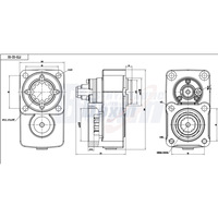 Prise de force PTO-03 robuste 284 Nm 4 boulons - Fournisseur mondial pour distributeurs et commerçants