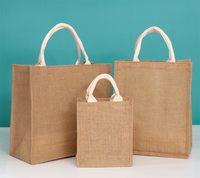 Sacs de plage en toile de jute, fourre-tout en tissu 100%, sac de chanvre 10kg, sac d'épicerie en feutre hessien, sac de Shopping en lin