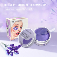 MOND'SUB Patchs pour les yeux en hydrogel personnalisés à la vitamine C et à l'aloe vera, masque pour les yeux en cristal hydratant contre les cernes