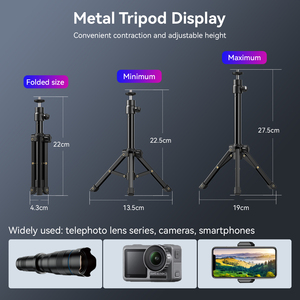 Télescope monoculaire portable en métal chaud, zoom <span class=keywords><strong>36x</strong></span>, objectif de téléphone pour téléphone portable avec trépied - Product Image 4