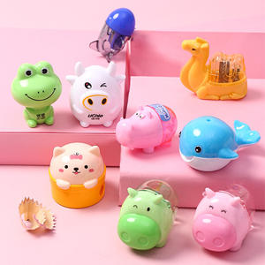 Cartoon Animal Shape Double-Hole Plastic <b>Pencil</b> Sharpener for Kids and Students for Promotional Gifts - Product Image 2