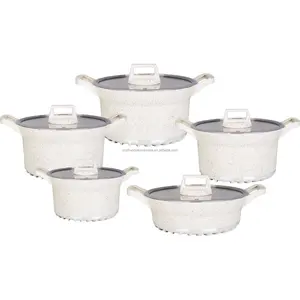 Nở lên thịt hầm thiết lập không dính đúc nhôm Cookware Set