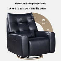 Fauteuil inclinable électrique multifonctionnel et transat à bascule, design moderne en chêne pour salon, confort pour l'allaitement des bébés