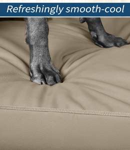 Al Aire Libre de imitación con cubiertas impermeables ortopédico gran caja Mat cuero perro aislado gato masticar prueba perro cama a prueba de desgarro cama para mascotas - Product Image 5