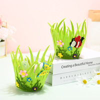 Décorations de Pâques en non-tissé écologique, panier cadeau lapin pour adolescents, panier à œufs pour la chasse aux œufs de Pâques en intérieur, produit phare