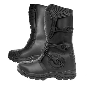 Botas antideslizantes de cuero sintético para hombre, calzado transpirable para motocicleta, turismo, aventura, fabricantes de zapatos de freno para motocicleta - Product Image 1