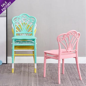 Candy Colors Stackable Kid Chair Resin Plastic Dining <b>Party</b> Chaises Chiavari Children Chairs Wedding Event Chairs for Kids - Product Image 5
